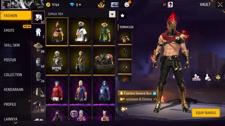 Free Fire Accounts Indonesia|2 Evo: AK47-Blue Flame & M1014-TUTOR, M1 image 5
