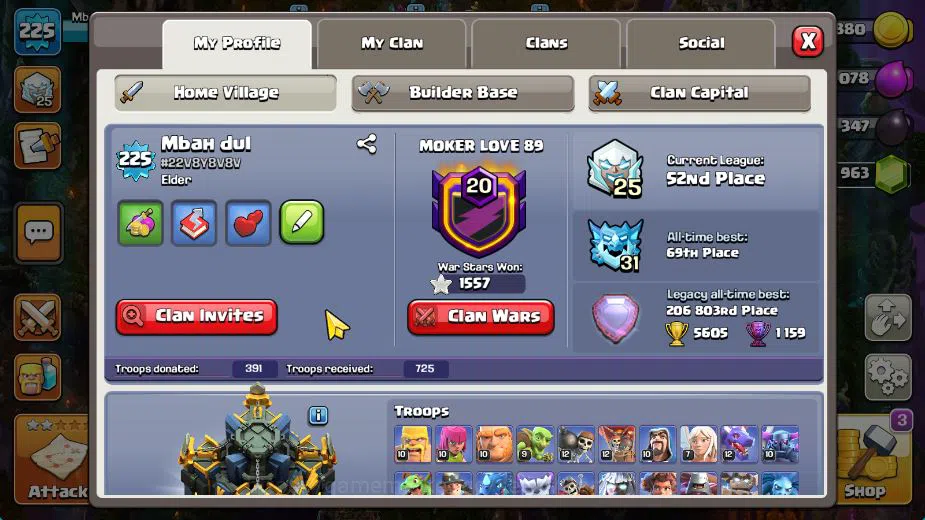Clash of Clans Accounts TH 17-BH 10|Near MAX|LV 225|HH 11|BK 73,AQ 83,GW 6 image 2