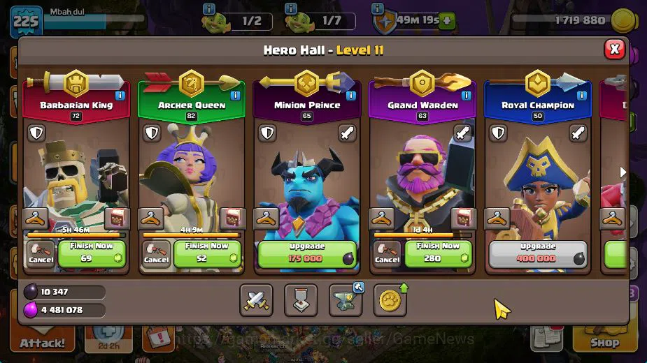 Clash of Clans Accounts TH 17-BH 10|Near MAX|LV 225|HH 11|BK 73,AQ 83,GW 6 image 6