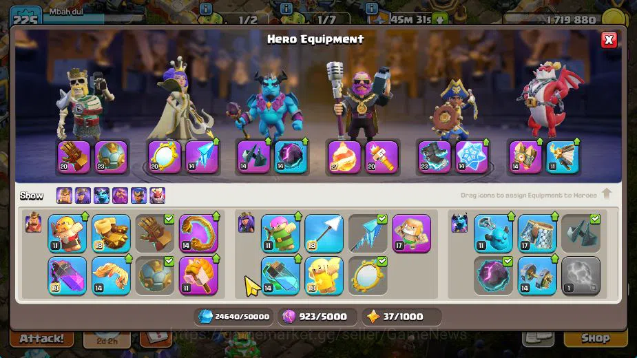Clash of Clans Accounts TH 17-BH 10|Near MAX|LV 225|HH 11|BK 73,AQ 83,GW 6 image 8