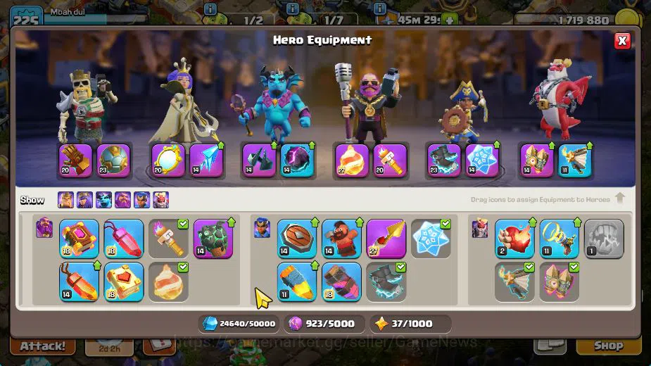 Clash of Clans Accounts TH 17-BH 10|Near MAX|LV 225|HH 11|BK 73,AQ 83,GW 6 image 9