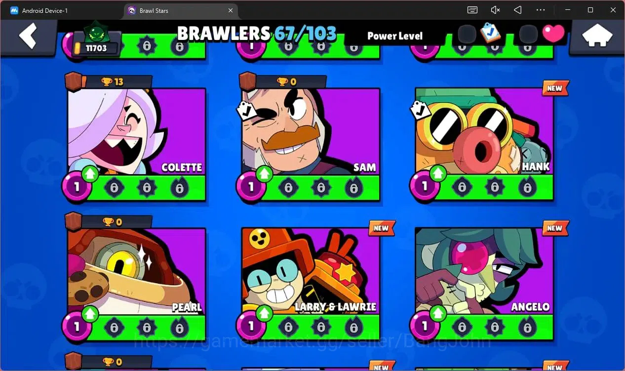 Brawl Stars Accounts Global |11703 Trophy|67 Brawler|6 Max Hypercharge| image 14