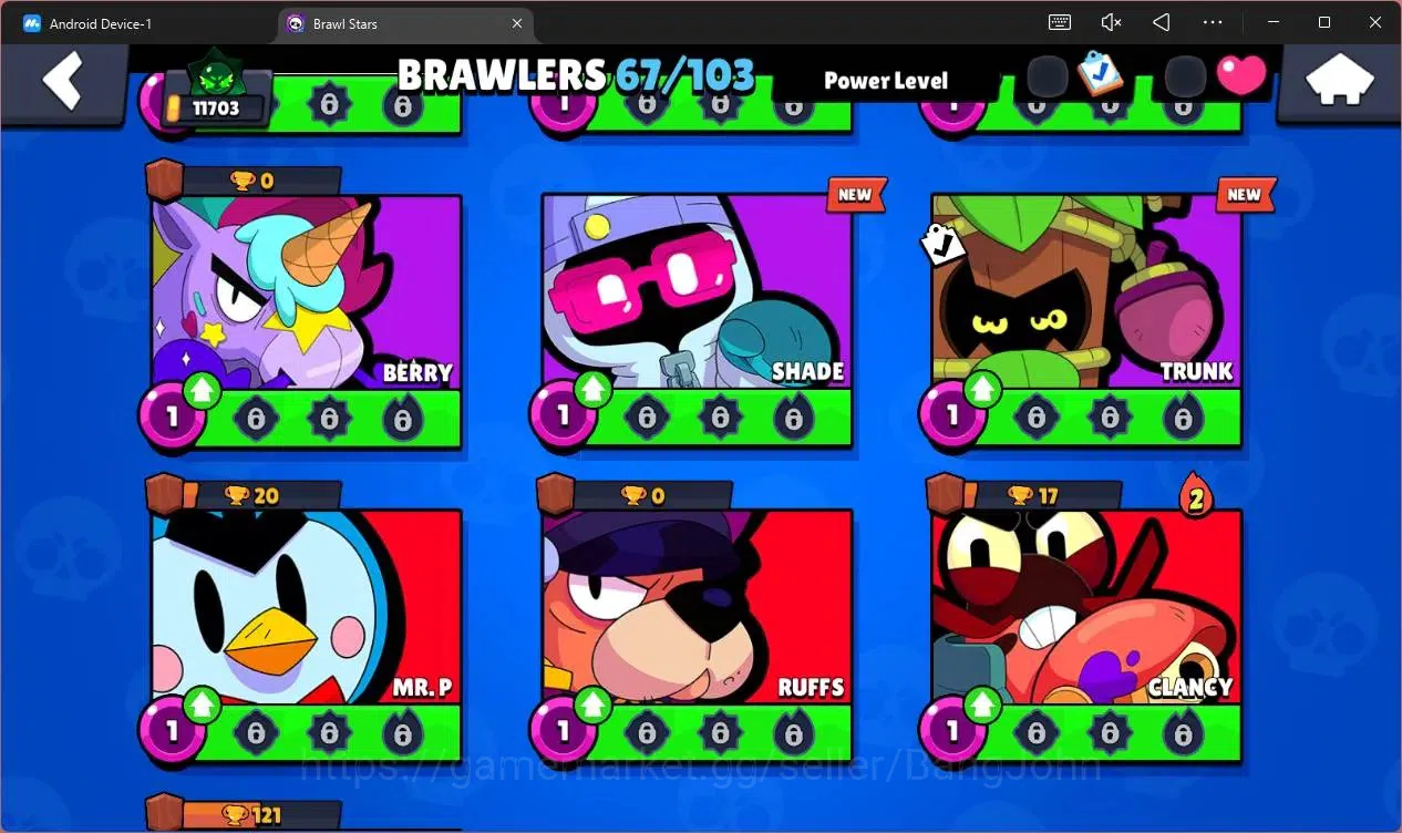 Brawl Stars Accounts Global |11703 Trophy|67 Brawler|6 Max Hypercharge| image 15