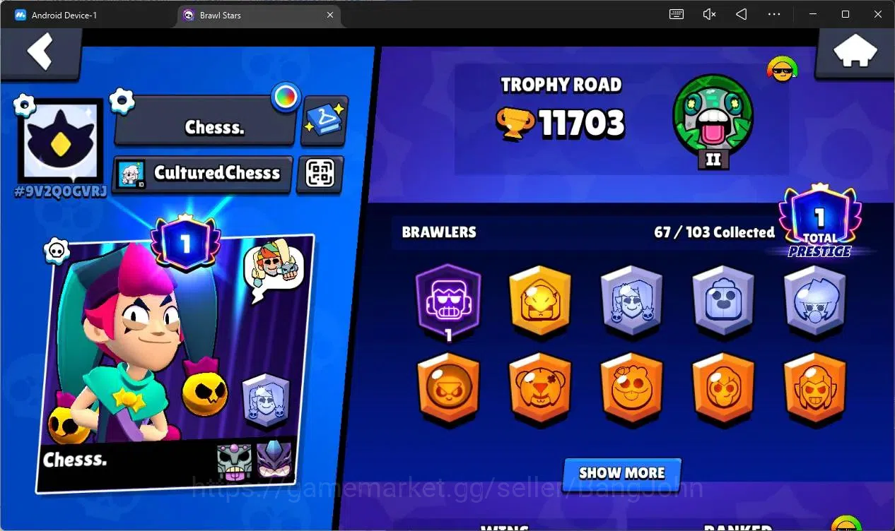 Brawl Stars Accounts Global |11703 Trophy|67 Brawler|6 Max Hypercharge| image 2