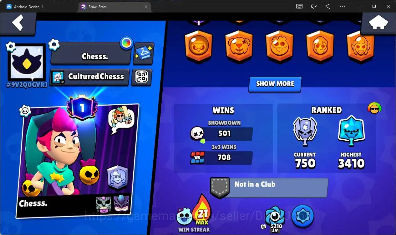 Brawl Stars Accounts Global |11703 Trophy|67 Brawler|6 Max Hypercharge| image 3