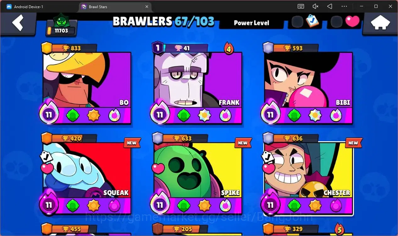 Brawl Stars Accounts Global |11703 Trophy|67 Brawler|6 Max Hypercharge| image 5