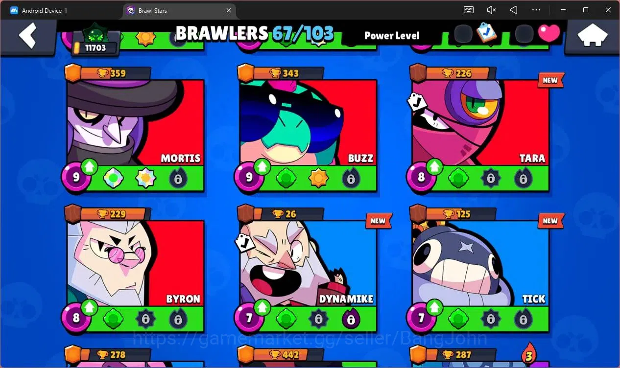 Brawl Stars Accounts Global |11703 Trophy|67 Brawler|6 Max Hypercharge| image 7