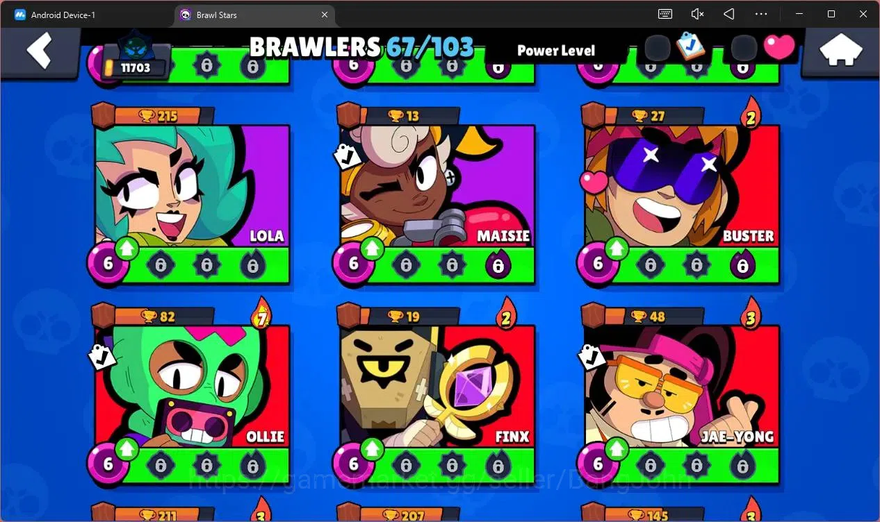 Brawl Stars Accounts Global |11703 Trophy|67 Brawler|6 Max Hypercharge| image 9