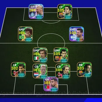 eFootball Accounts Legends & Iconic Players 3240+ team |Haaland 108, koeman 107, Suarez 105, Zico 106, Kaka 105, Pirlo 106