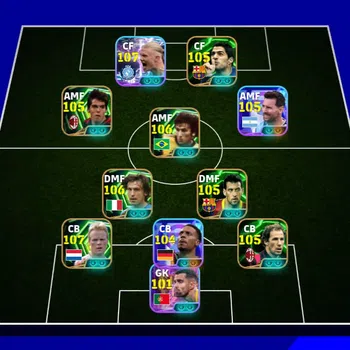 eFootball Accounts Legends & Iconic Players 3240+ team |Haaland 108, koeman 107, Suarez 105, Zico 106, Kaka 105, Pirlo 106