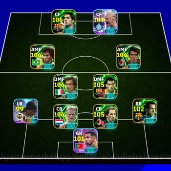 eFootball Accounts Legends & Iconic Players 3240+ team |Haaland 108, koeman 107, Suarez 105, Zico 106, Kaka 105, Pirlo 106