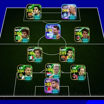 eFootball Accounts Legends & Iconic Players 3240+ team |Haaland 108, koeman 107, Suarez 105, Zico 106, Kaka 105, Pirlo 106