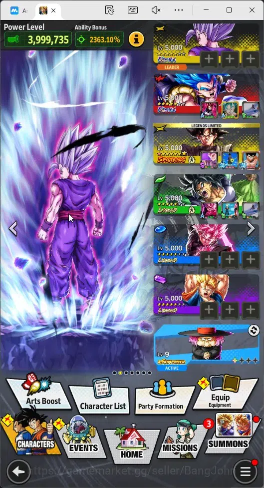 Dragon Ball Legends Accounts Android |Lvl 162|84.9M Total Power|8.7K CC|3 LR|5 image 20