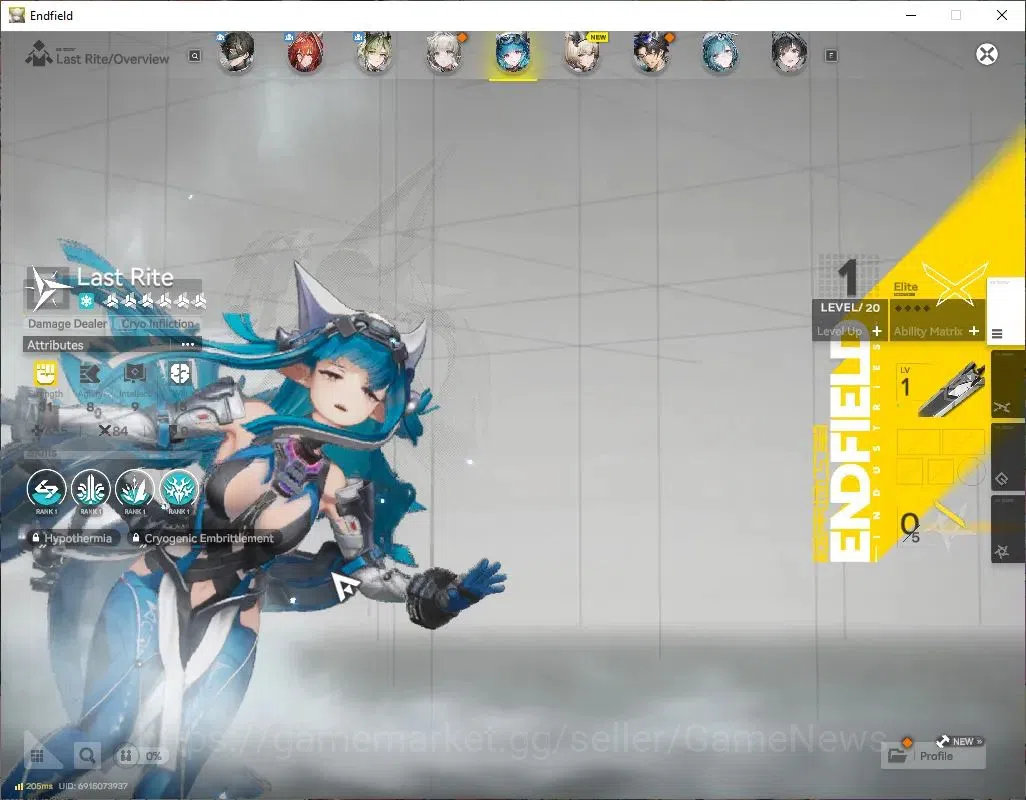 Arknights: Endfield Accounts NA/EU|Lv2|Fresh Starter|3SSR+1(*6WEP)+6SRChar|Embe image 6
