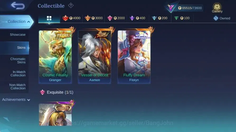 Mobile Legends: Bang Bang Accounts Global|Skin 266|Renowned|PRIME Granger|SoulStalker image 14