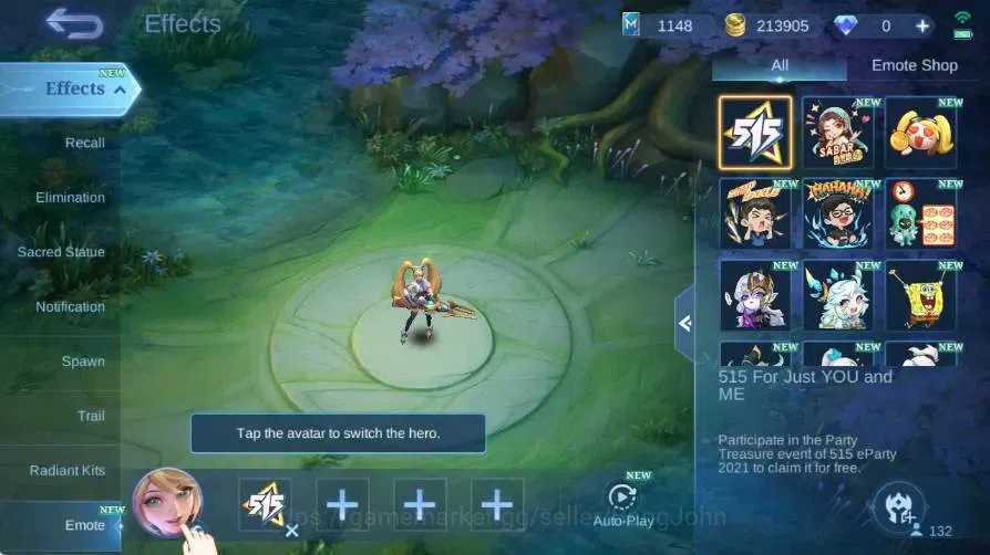 Mobile Legends: Bang Bang Accounts Global|Skin 266|Renowned|PRIME Granger|SoulStalker image 2