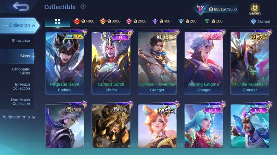 Mobile Legends: Bang Bang Accounts Global|Skin 266|Renowned|PRIME Granger|SoulStalker image 7