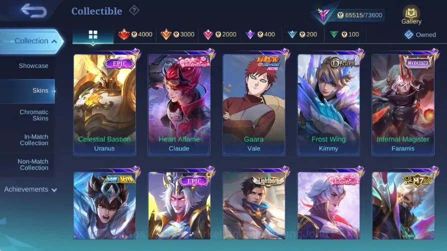Mobile Legends: Bang Bang Accounts Global|Skin 266|Renowned|PRIME Granger|SoulStalker image 8