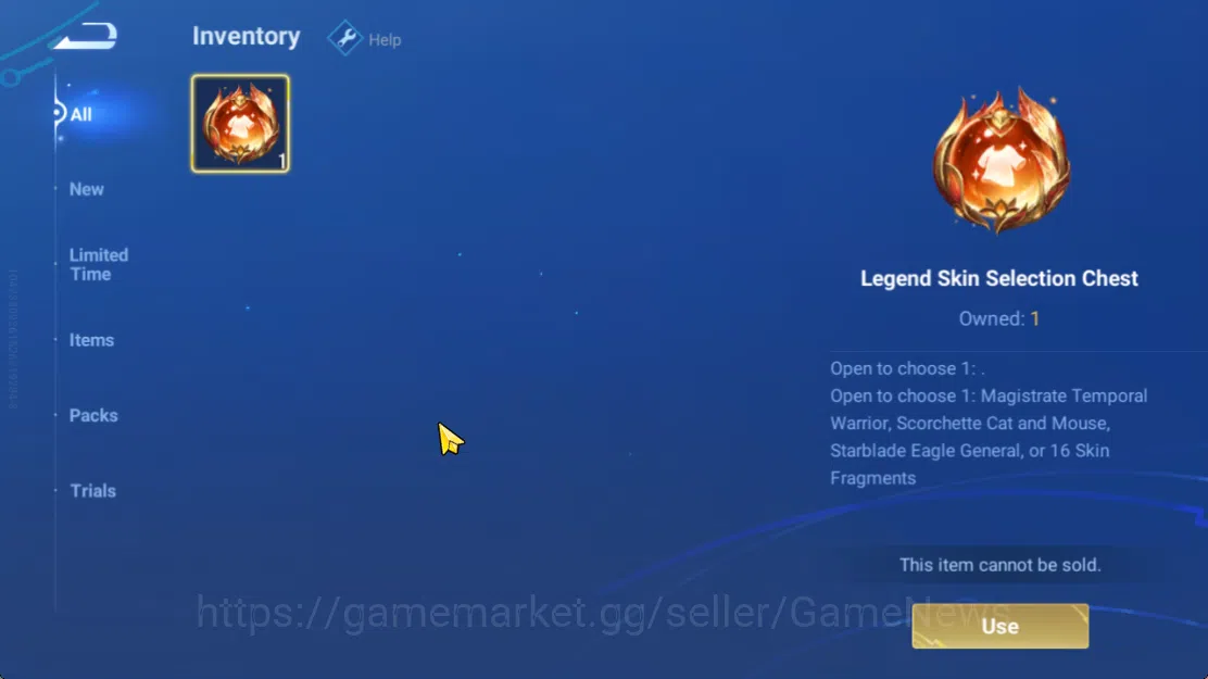 Honor of Kings Accounts Hero 7 |Starter with Legend Skin Selection Chest(D image 4