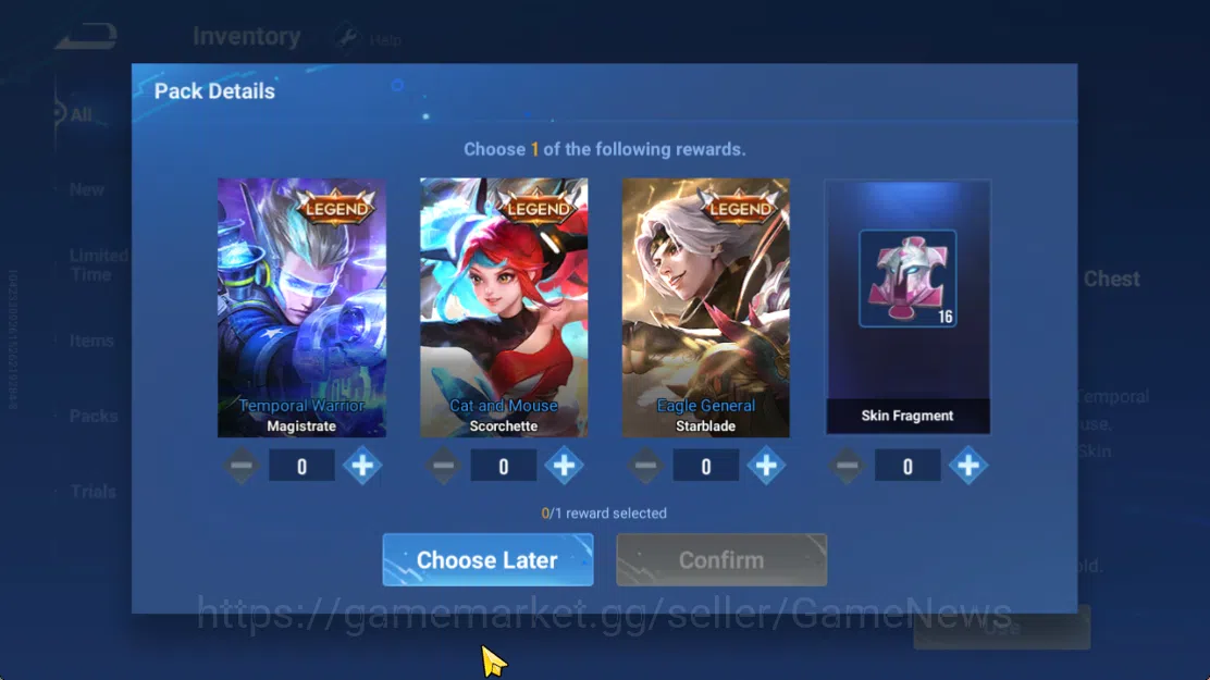 Honor of Kings Accounts Hero 7 |Starter with Legend Skin Selection Chest(D image 5