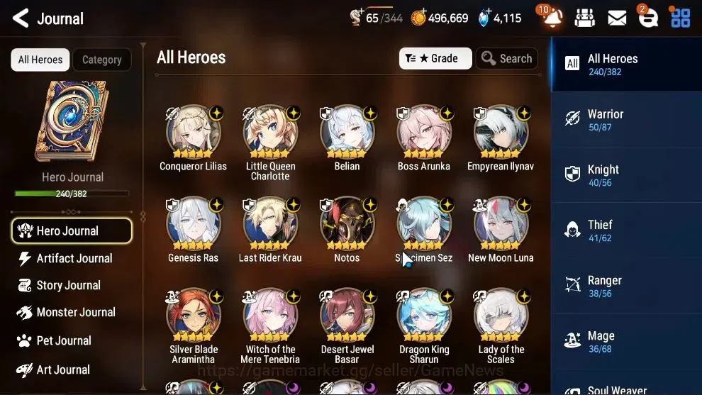 Epic Seven Accounts ASIA UnVerif|31ML(Notos,LOTScales,BArunka,Salome,W image 6