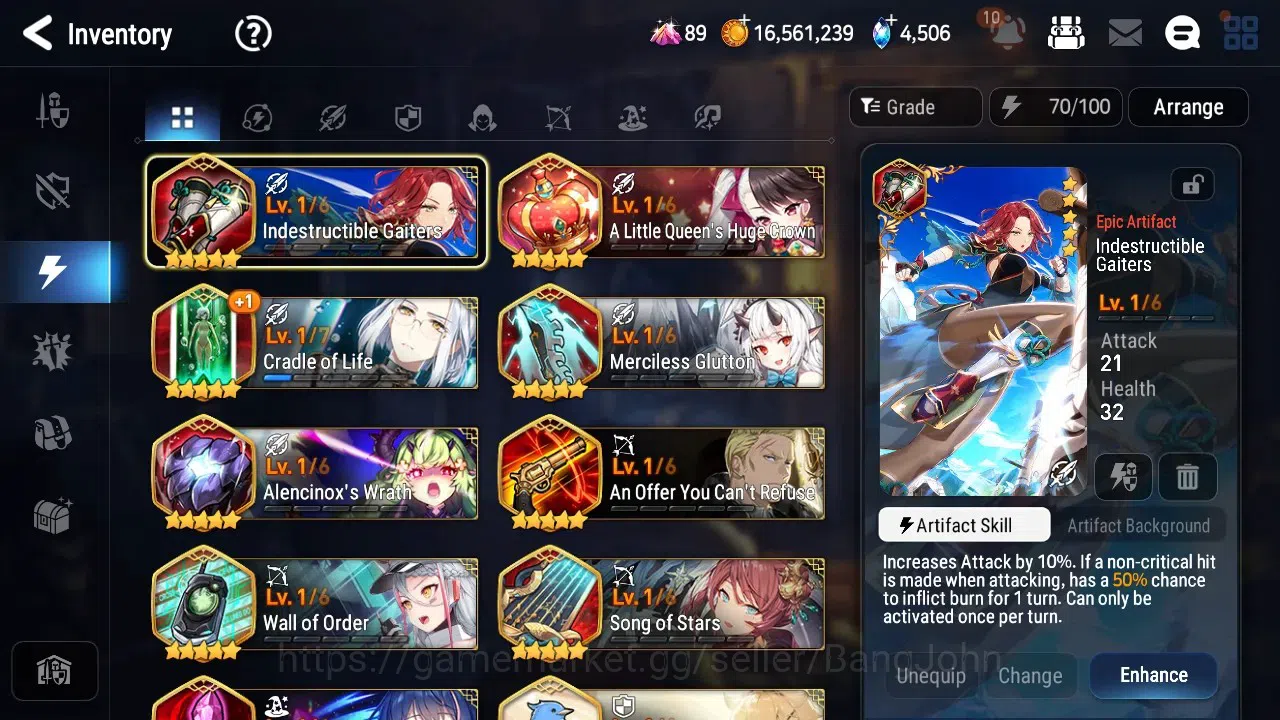 Epic Seven Accounts Global Unverif | 5 ML | Empyrean Ilynav,LW Peira,Z image 4