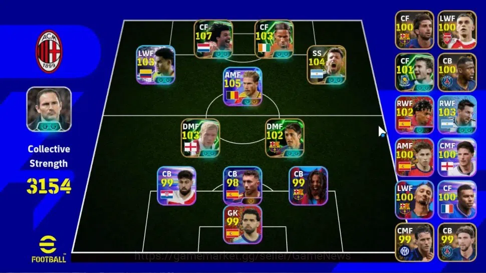 eFootball Accounts Legends & Iconic Players Android|Epic Ruud Gullit,Didier Drogba,Sergio Aguero,Paul Scholes,Edmilson|ShowT 1