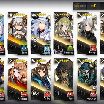 Arknights Accounts Starter ARKNIGHTS GLOBAL STARTER 8*6 , LIMITED SILVERASH ALTER , PRAMANIX ALTER,CHEN