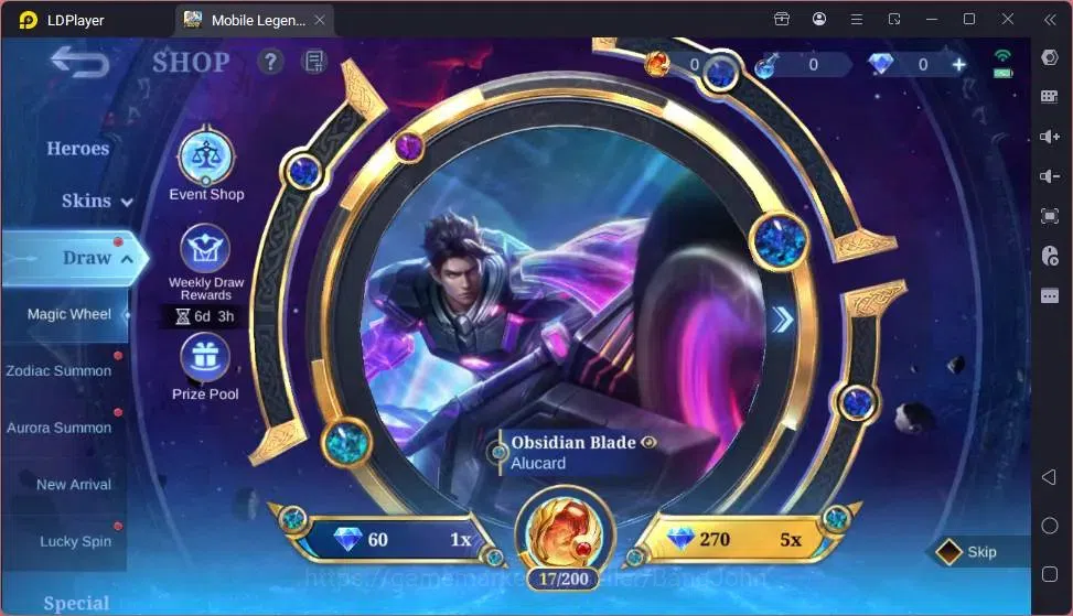 Mobile Legends: Bang Bang Accounts Global|Skin 313|Exalted|Legend Alucard|Prime Grang image 1