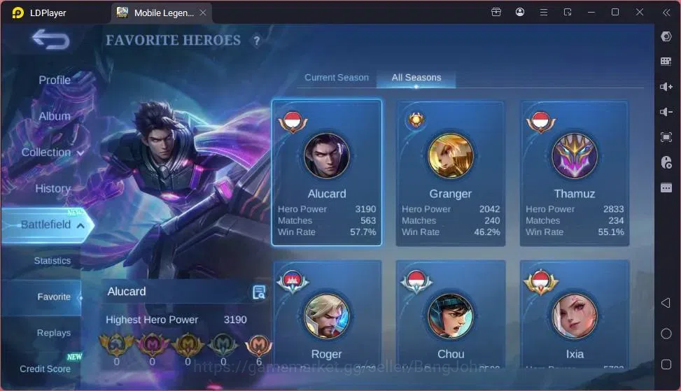Mobile Legends: Bang Bang Accounts Global|Skin 313|Exalted|Legend Alucard|Prime Grang image 19