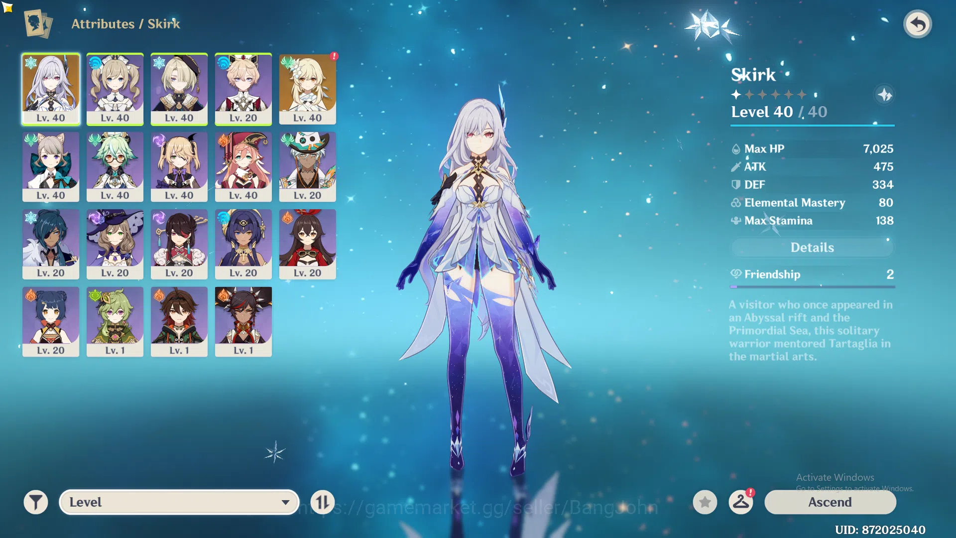 Genshin Impact Accounts ASIA | AR 28 | Skirk, Freminet, Lynette, Yanfei |  image 14