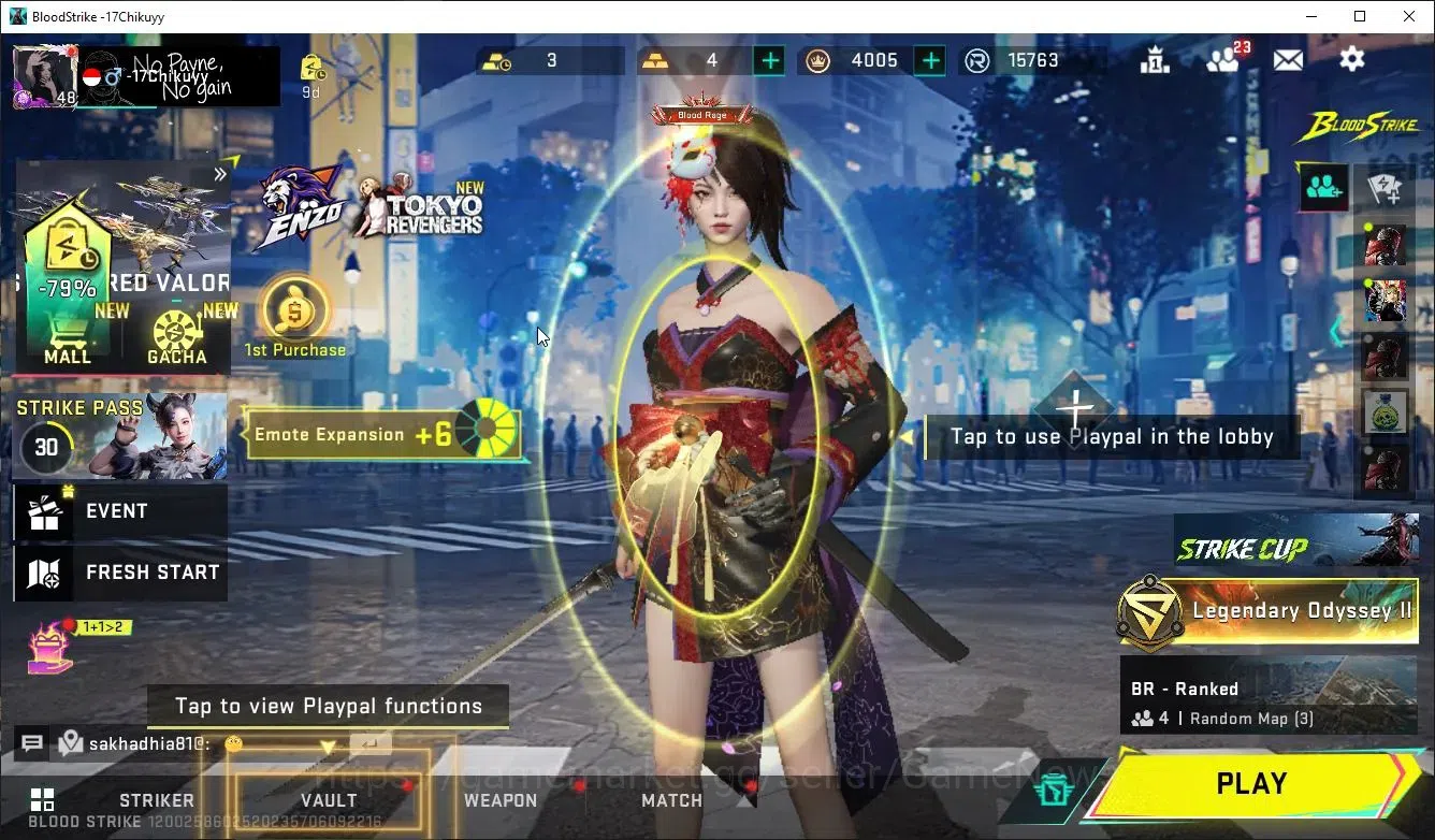 Blood Strike Accounts ASIA|ETERNAL ZERO,DeAgle+Collab TR FN2000,Jack,7DS image 1