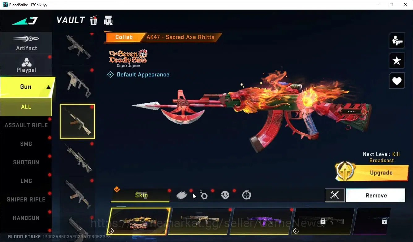 Blood Strike Accounts ASIA|ETERNAL ZERO,DeAgle+Collab TR FN2000,Jack,7DS image 20