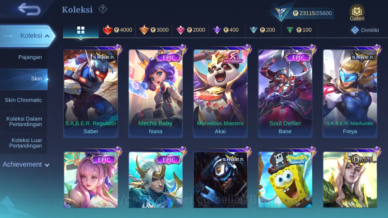 Mobile Legends: Bang Bang Accounts Hero 69 Skin 112 | CC Nata | Lunar Change | Epic R image 12