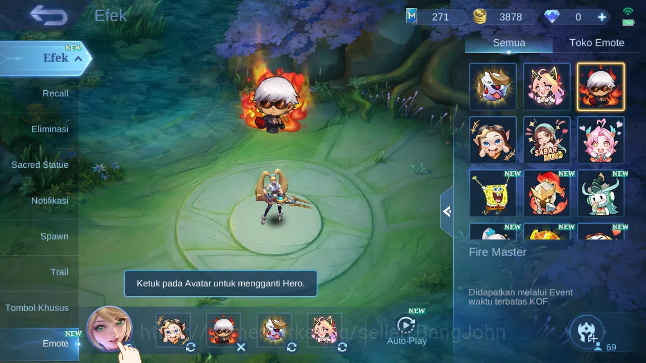 Mobile Legends: Bang Bang Accounts Hero 69 Skin 112 | CC Nata | Lunar Change | Epic R image 4
