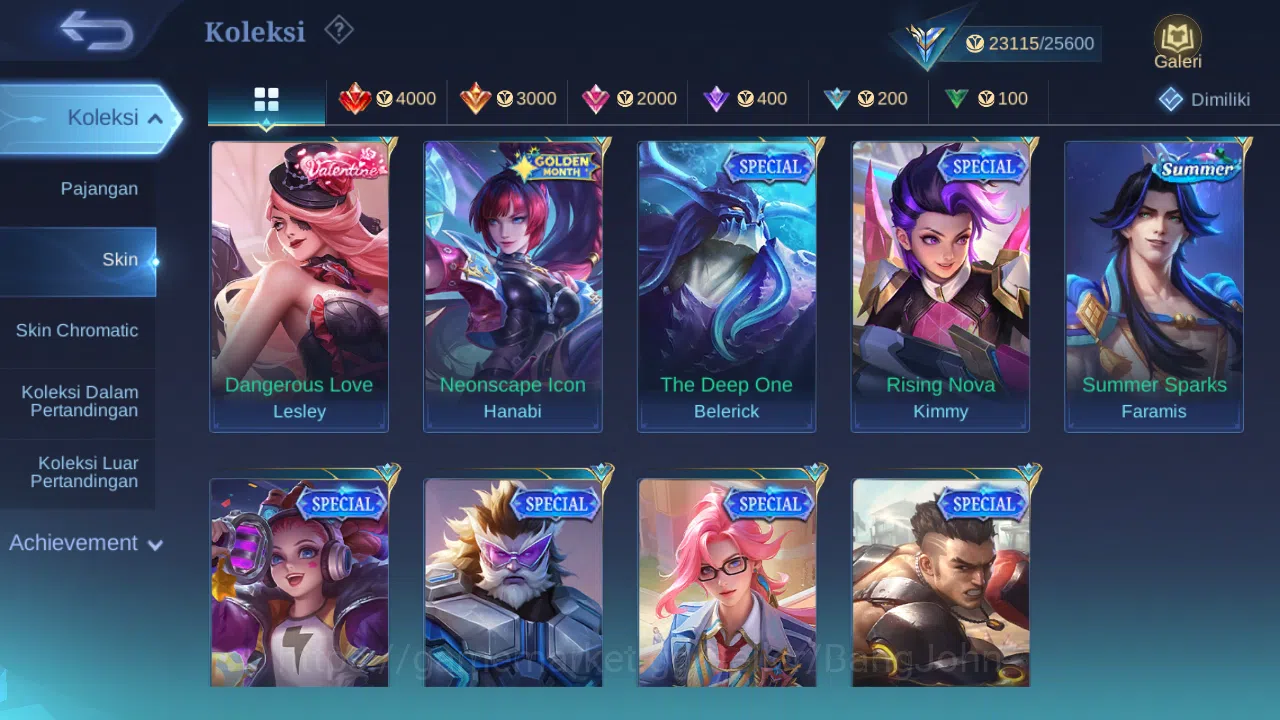 Mobile Legends: Bang Bang Accounts Hero 69 Skin 112 | CC Nata | Lunar Change | Epic R image 8