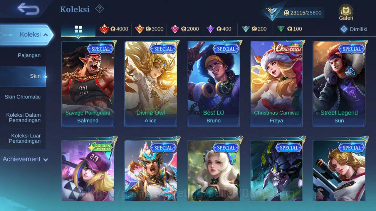 Mobile Legends: Bang Bang Accounts Hero 69 Skin 112 | CC Nata | Lunar Change | Epic R image 9