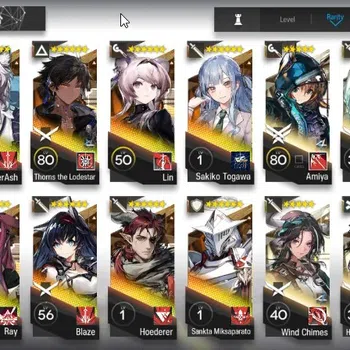 Arknights Accounts High-End Global|Lv45| 3 Limit (Wang,Sakiko,Texas Omertosa) 10x6 Star (Ray,Hoederer,Blaze,Lin,Thorns