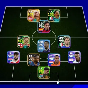 eFootball Accounts High-End Android|Big Time Erling Haaland '26|3 Epic Filippo Inzaghi,Gerrard|Show Time Messi,Yamal|15