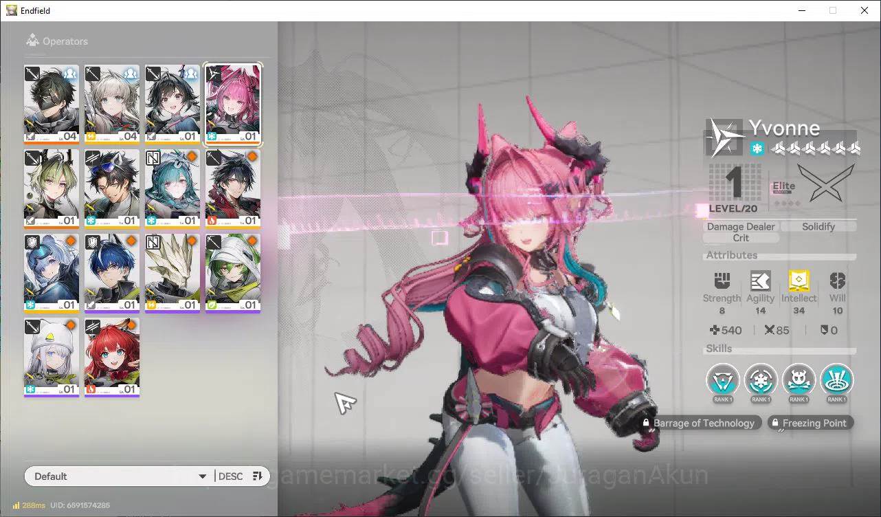 Arknights: Endfield Accounts NA/EU Lv2 |Starter|2 SSR (Lifeng,Yvonne)+6SR Opera image 1