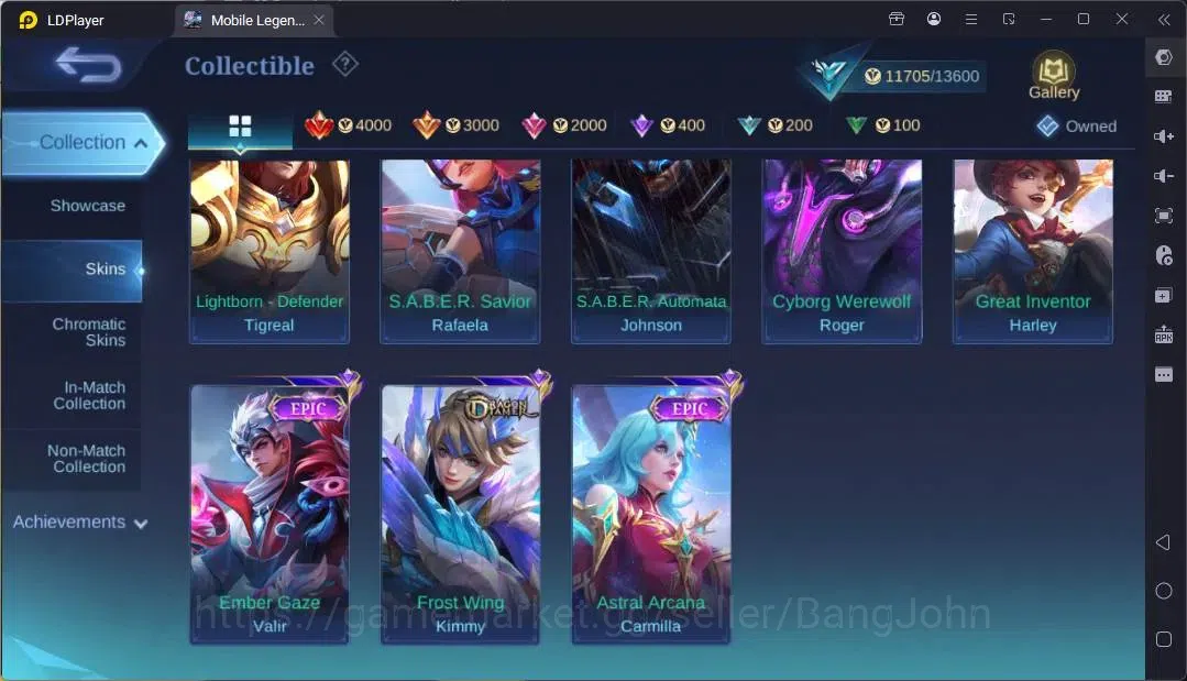 Mobile Legends: Bang Bang Accounts Global |Hero 64|Skin 64|Seasoned|Lightborn Tigreal image 8