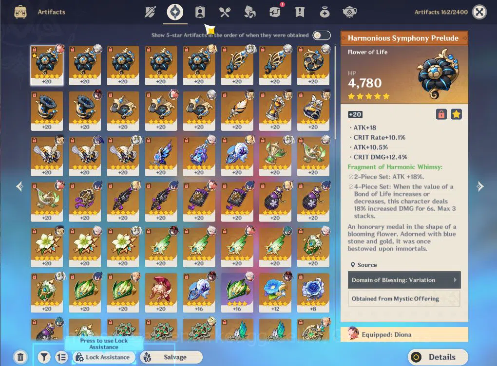 Genshin Impact Accounts End Game ASIA|AR 52|5 Limited 5