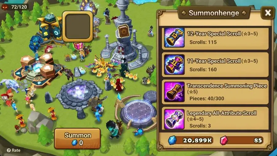 Summoners War: Sky Arena Accounts Starter GLOBAL | NB 5 TESHAR,Starter Gacha 115 12Y+160 11Y Scrool, 3 Legendary All 3