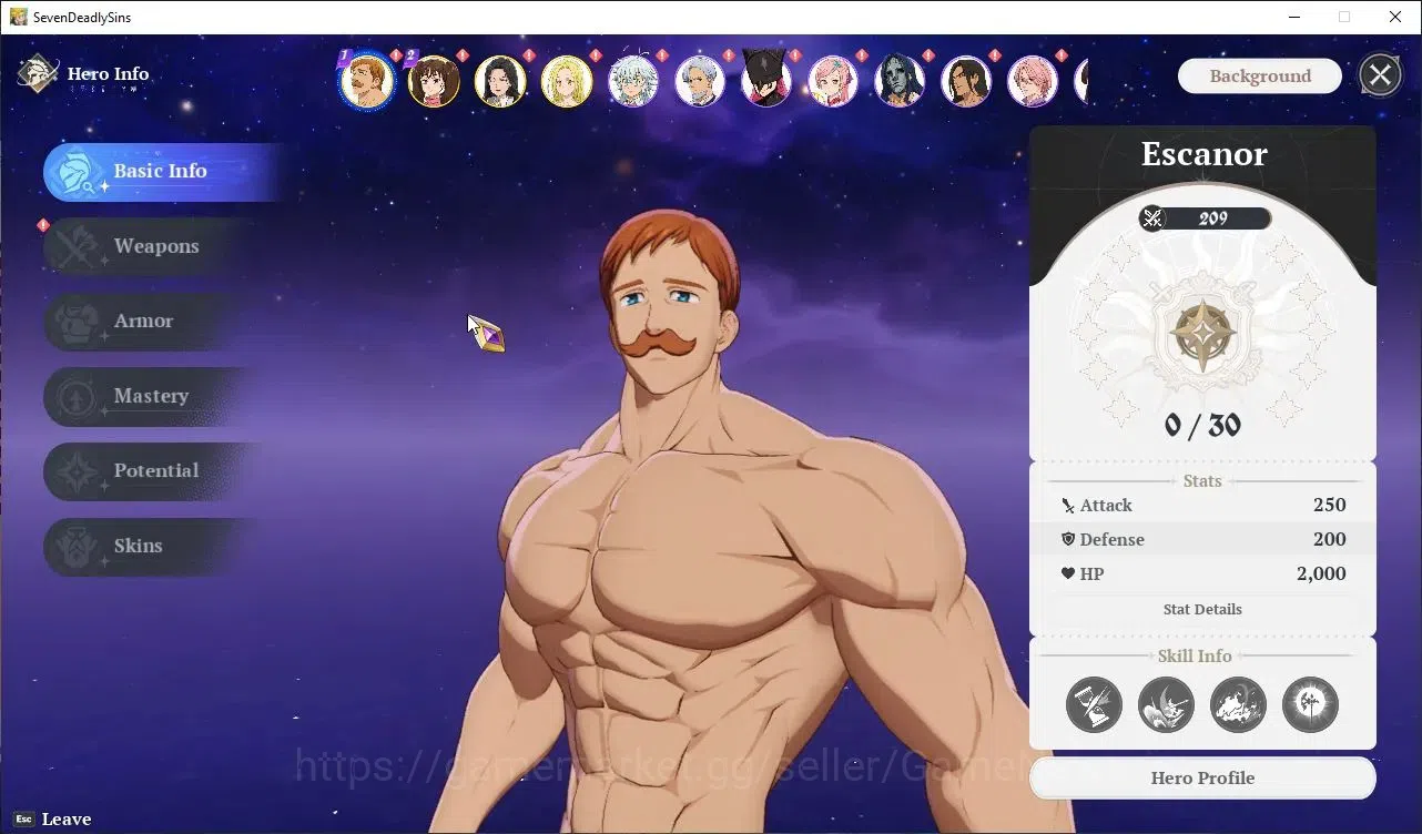 The Seven Deadly Sins: Origin Accounts EU |Fresh Starter Lv 2|4 SSR| Escanor,Diane,Guila, image 2