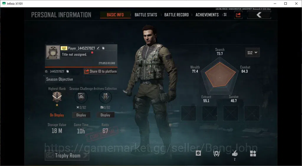 Arena Breakout Accounts MOBILE|LVL30 SV 18 M|CV 16,4 M|RARE SKIN HIGHLAND  image 9