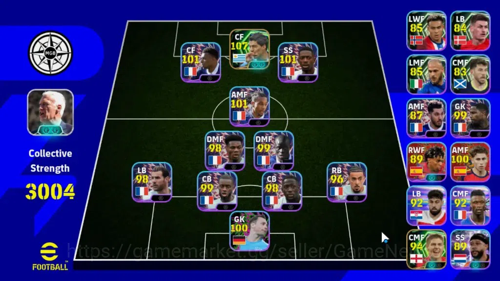 eFootball Accounts Legends & Iconic Players Android|National Team Pack France 2026|Epic Luis Suarez,Steven Gerrard|ShowTime 1