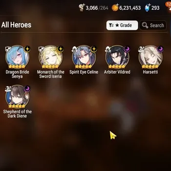 Epic Seven Accounts High-End GLOBAL UnVerif|NewEra|6 ML(Har Setti,AB Vildred,Monarch,AB Vildred,etc)+Setsuka,Elvira,etc|114K