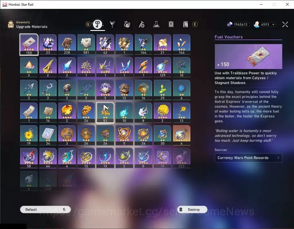 Honkai Star Rail Accounts Asia|TL 70|6,5K SJ 2 Golden Comp|13 Limited|SW 999 image 6