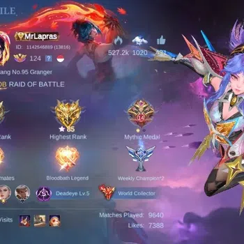 Mobile Legends: Bang Bang Accounts Collector Global|Skin 686|World|Legend 7(Fanny),Naruto 4,Aspirant 6,Colector