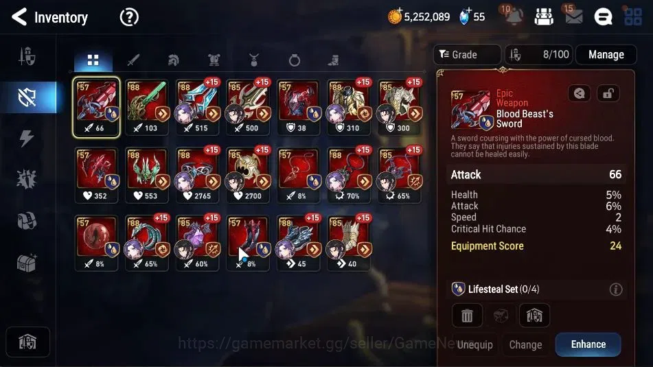 Epic Seven Accounts GLOBAL UnVerif|New Era| 2 ML(Notos,BArunka,Falen C image 14